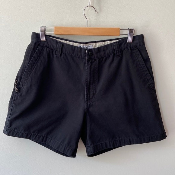 COLUMBIA Stonewashed Granite Hiking Shorts Black Size 12 - Picture 1 of 15